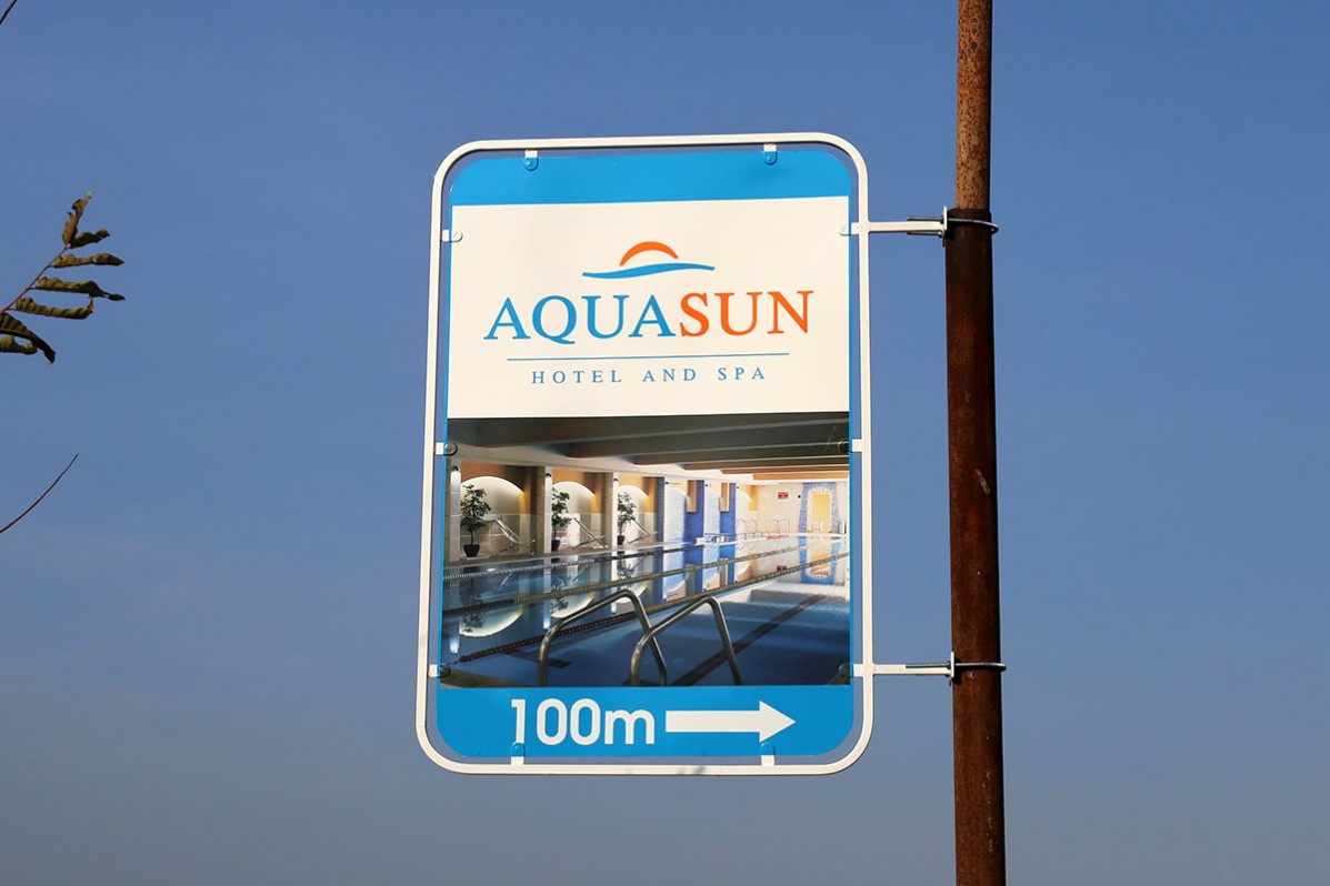Visual identity for AquaSun Hotel and Spa