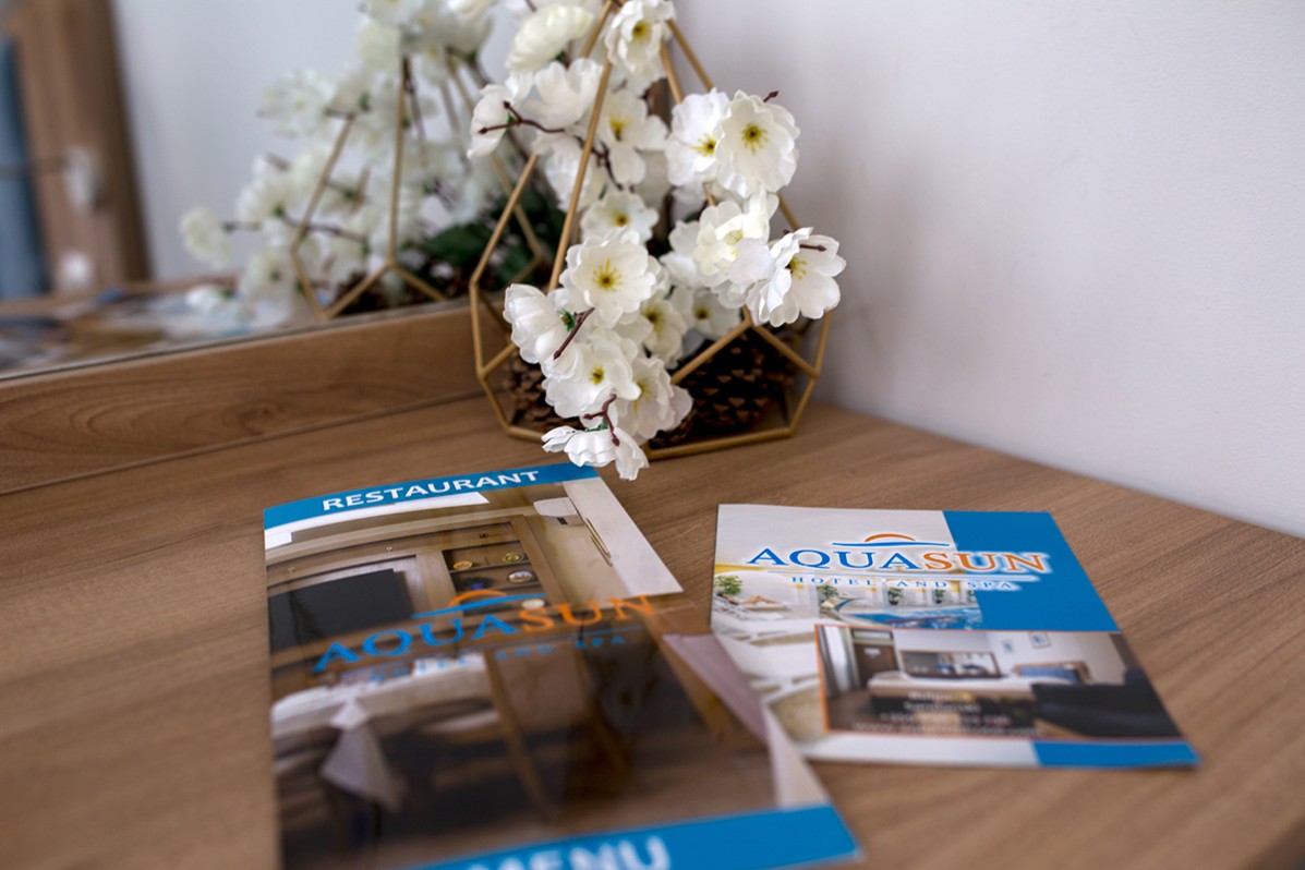 Рекламни и съпровождащи печатни материали за  AquaSun Hotel and Spa